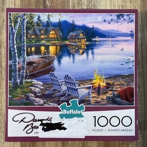 Buffalo David Bitton Lakefront Puzzle with Purple Border